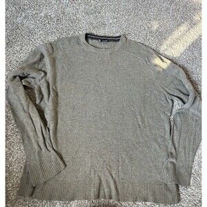 Smartwool Sweater Mens XL Brown Beige Solid Wool Crewneck Pullover